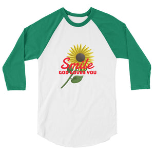 3/4 sleeve raglan shirt