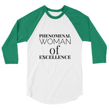 Load image into Gallery viewer, 3/4 sleeve woman&#39;s raglan shirt