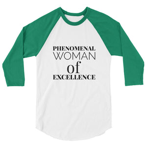 3/4 sleeve woman's raglan shirt