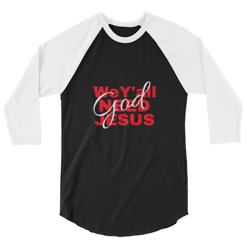 3/4 sleeve raglan shirt