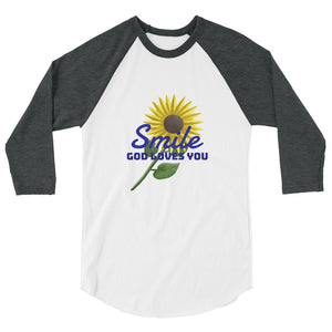 3/4 sleeve raglan shirt